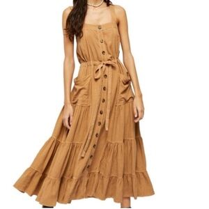 Free People amber waves Button-Down Dress